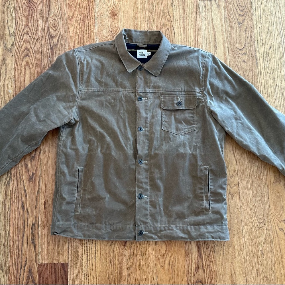 Flint and Tinder Waxed Trucker Jacket XXL